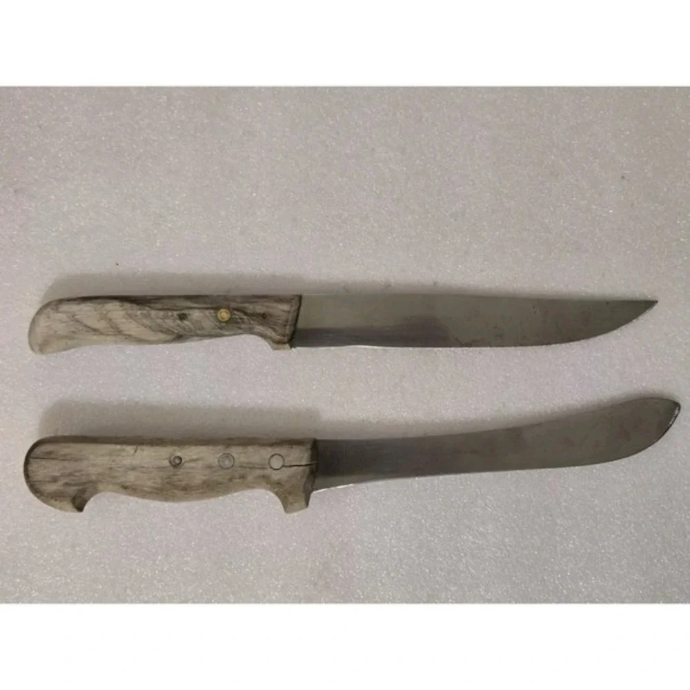 Eilfix Solingen Germany Lot Of 2 Kitchen Knives Original‎ Berufsmesser Butcher